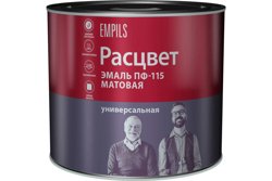 Эмаль ПФ-115 белая матовая 2,2кг Расцвет универсальная 0457,2313