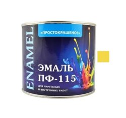 Эмаль ПФ-115 желтая 2,7кг Простокрашено БАУ