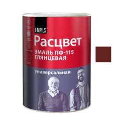 Эмаль ПФ-115 вишнёвая 0,9кг ТЗ "РАСЦВЕТ" ГОСТ 6455-2023