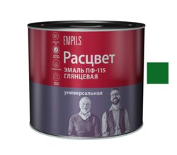Эмаль ПФ-115 ярко-зелёная 2,7кг ТЗ РАСЦВЕТ ГОСТ 6465-76