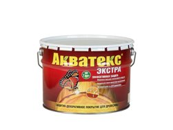 Основа алкидная Акватекс ЭКСТРА 10л (белый) двойная УФ-защита, воск, масло, нанесение на олифу