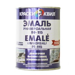 Эмаль ПФ-115 ярко-зеленая 0,9кг КВИЛ универсальная