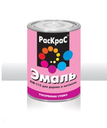 Эмаль ПФ-115 шоколадная 6кг РАСКРАС универсальная