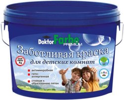 Краска ВД для детских комнат База-C акриловая Doktor Farbe 5,6 кг