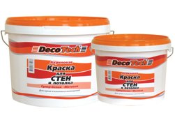 Краска ВД для стен и потолков акриловая латексная DecoTech 3л (Т-ра перевозки не ниже -4град)