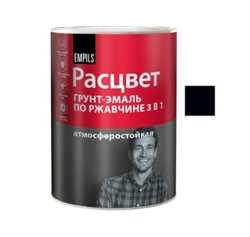 Грунт-эмаль по ржавчине 3 в 1 черная (RAL 9005) 0,9кг РАСЦВЕТ 5236