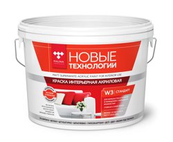 Краска ВДАК 2180 интерьерная супербелая Новые технологии W3 25 кг
