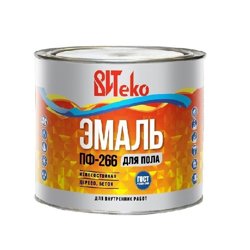 Эмаль ПФ-266 золотисто-коричневая 1,8 кг ВИТЕКО для пола