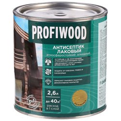 Антисептик EMPILS PROFIWOOD лаковый атмосферостойкий алкидный калужница 8 кг