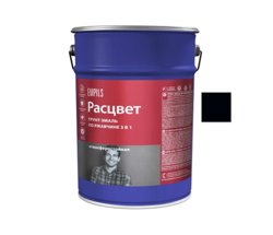 Грунт-эмаль по ржавчине 3 в 1 черная (RAL 9005) 5кг РАСЦВЕТ