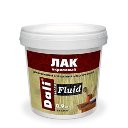 Лак защитно-декоративный Dali-Decor Fluid (бесцветный) 0,9кг ( Т-ра перевозки не ниже +5град)