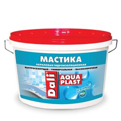 Мастика гидроизоляционная универсальная акриловая DALI Аквапласт, 2,5 л (голубой) ( Т-ра перевозки не ниже +5град)