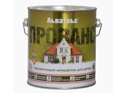 Антисептик лессирующий Акватекс ПРОВАНС для дерева алкидный калужница 9 л