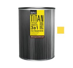 Грунт-эмаль по ржавчине желтая (RAL 1021) 2 л ОРЕОЛ TITAN