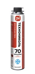 Пена монтажная профессиональная ТЕХНОНИКОЛЬ 70 PROFESSIONAL зимняя (от -18C до +35С) 1000 мл
