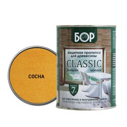 Пропитка защитная БОР CLASSIC тонирующая алкидная матовая сосна 2,5кг