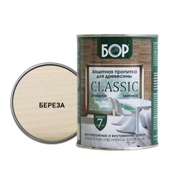 Пропитка защитная БОР CLASSIC тонирующая алкидная матовая береза 2,5кг
