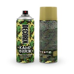 Краска аэрозольная акриловая Decorix хаки камуфляж матовая 520 мл