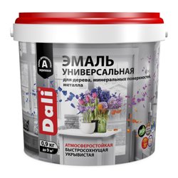 Эмаль DALI акриловая универсальная база С, полуматовая, 0,9кг