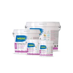 Краска ВД интерьерная моющаяся супербелая WEDO WD7 25кг
