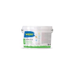 Краска ВД фасадная супербелая WEDO WD9 3кг