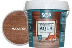 Пропитка защитная БОР AQUA для наружных и внутренних работ МАХАГОН 0,9кг