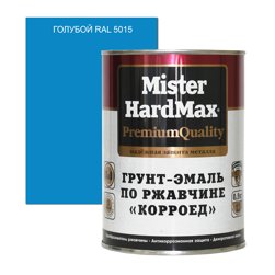 Грунт-эмаль по ржавчине Mr. HARDMAX Корроед голубая (RAL 5015) 0,9кг