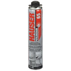 Пена монтажная профессиональная HAUSER PRO 65 всесезонная 740 мл (РОССИЯ) (от -10°C до +30°C)