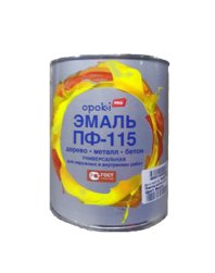 Эмаль ПФ-115 белая 0,8кг Opoki PRO