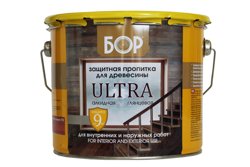 Пропитка защитная БОР ULTRA тонирующая алкидная глянцевая ТИК 8кг