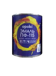Эмаль ПФ-115 белая 0,8кг OPOKI ГОСТ 6465-76