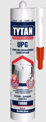 Герметик силиконовый санитарный прозрачный UPG TURBO TYTAN Professional 280мл