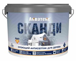 Антисептик кроющий для дерева Акватекс СКАНДИ база С 9л