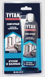 Герметик силиконовый санитарный белый TYTAN Professional 85мл