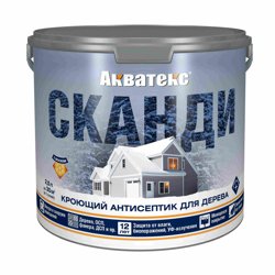 Антисептик кроющий для дерева Акватекс СКАНДИ база С 2,5л