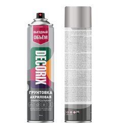 Грунт аэрозольный акриловый Decorix серый 780 мл