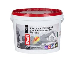Краска ВД резиновая фасадная DALI серый графит, 12 кг ( Т-ра перевозки не ниже +5град)