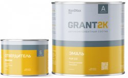 Эмаль двухкомпонентная PUR 232 GRANT 2K HardMax Pro RAL 7024 серый графит (компл 2,04 кг )