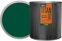 Грунт-эмаль быстросохнущая зеленая матовая (RAL 6005) 2,7кг ОРЕОЛ TITAN