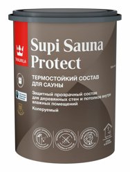 Состав защитный для сауны полуматовый TIKKIVALA (Tikkurila) SUPI SAUNA PROTECT EP 0,9л