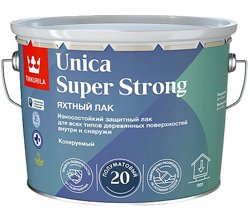 Лак универсальный полуматовый TIKKIVALA (Tikkurila) Unica Super Strong EP 9л
