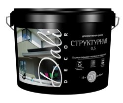Краска декоративная Dali-Decor "Структурная 0,5" белая, 15кг