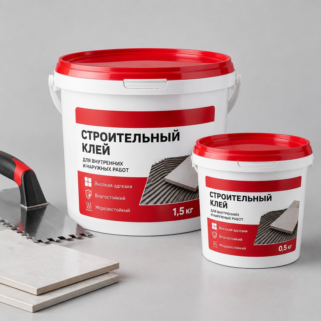 Клеи строительные 1,5 кг.