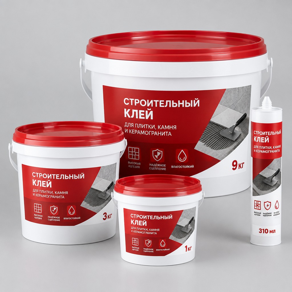 Клеи строительные 9 кг.