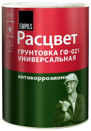 Грунтовка ГФ-021 белая 0,9кг универсальная РАСЦВЕТ 5695