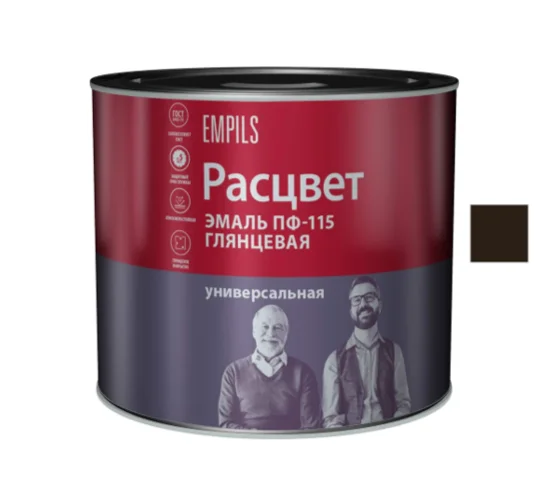 Эмаль ПФ-115 шоколадная 2,7кг ТЗ РАСЦВЕТ ГОСТ 6465-76
