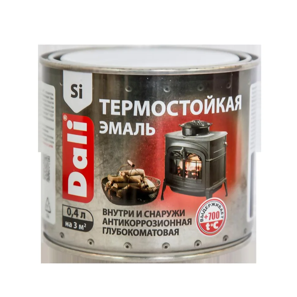 Эмаль термостойкая DALI серебро 0,4л до +600°С