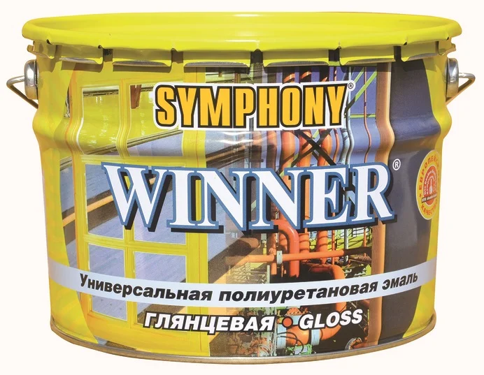 Эмаль SYMPHONY виннер А полиуретановая глянцевая 2,7л