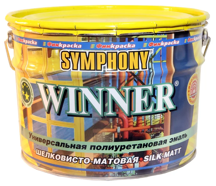 Эмаль SYMPHONY виннер А полиуретановая шелковисто-матовая 9л