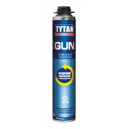 Пена монтажная профессиональная TYTAN Professional GUN зимняя 750 мл (от -10°C до +30°C)